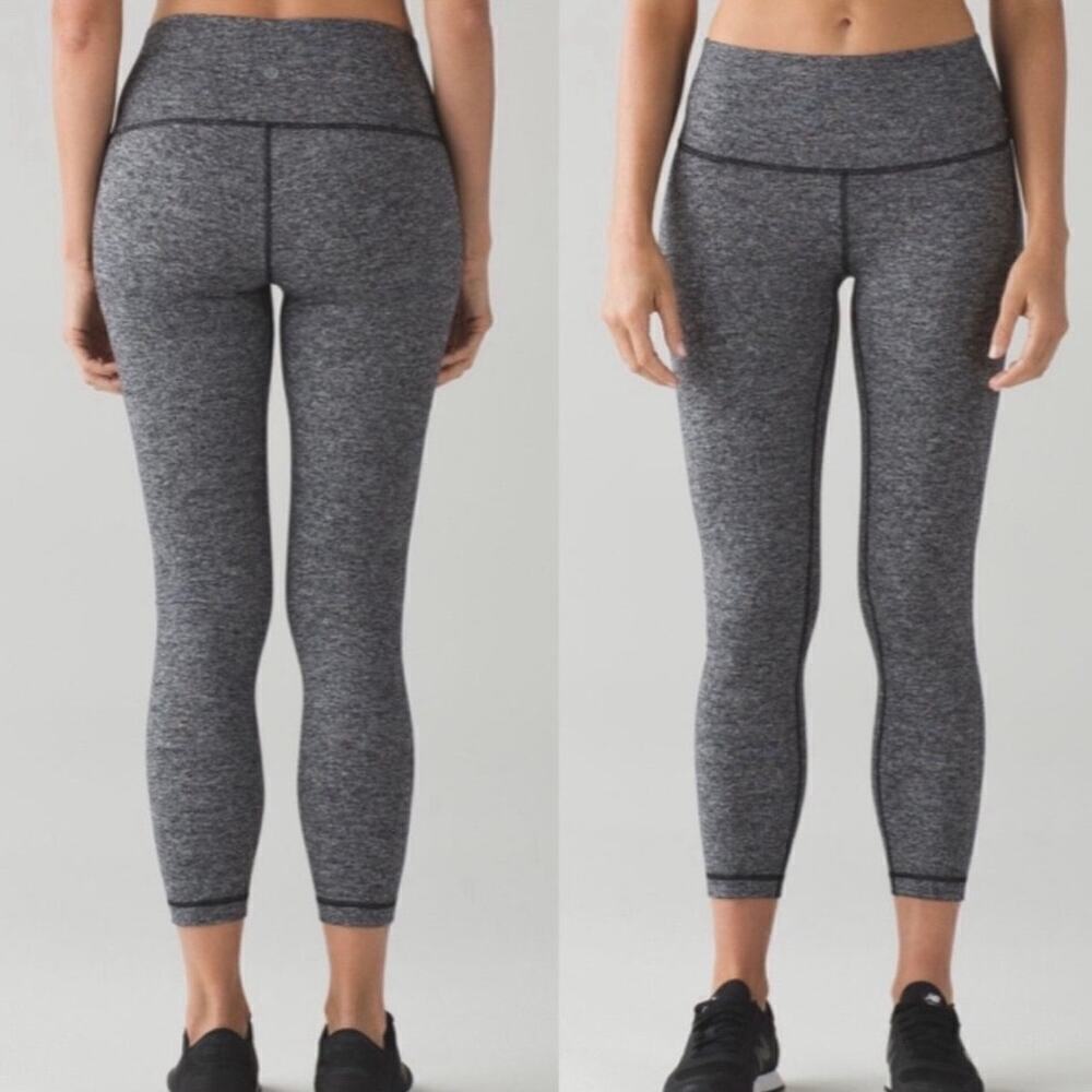 Lululemon High Times Pant in Heathered Black Gray Women’s Size 4